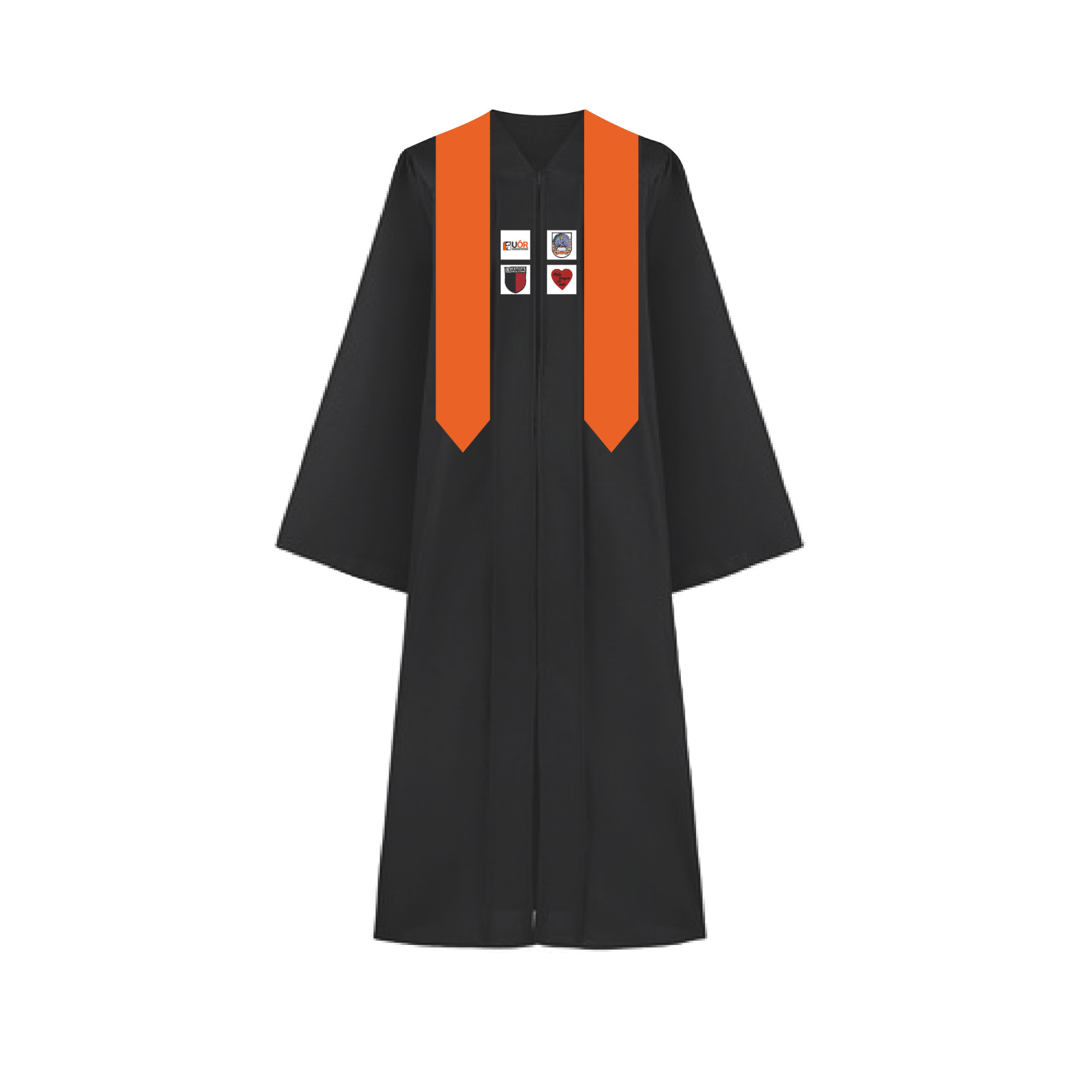 KIT DE OUTORGA (1 BECA / 1 CHAPEU / 1 FAIXA / 1 CINTO 1 CAPA DURA / 4 FAIXAS / 4 EMBLEMAS EM BORDADO)