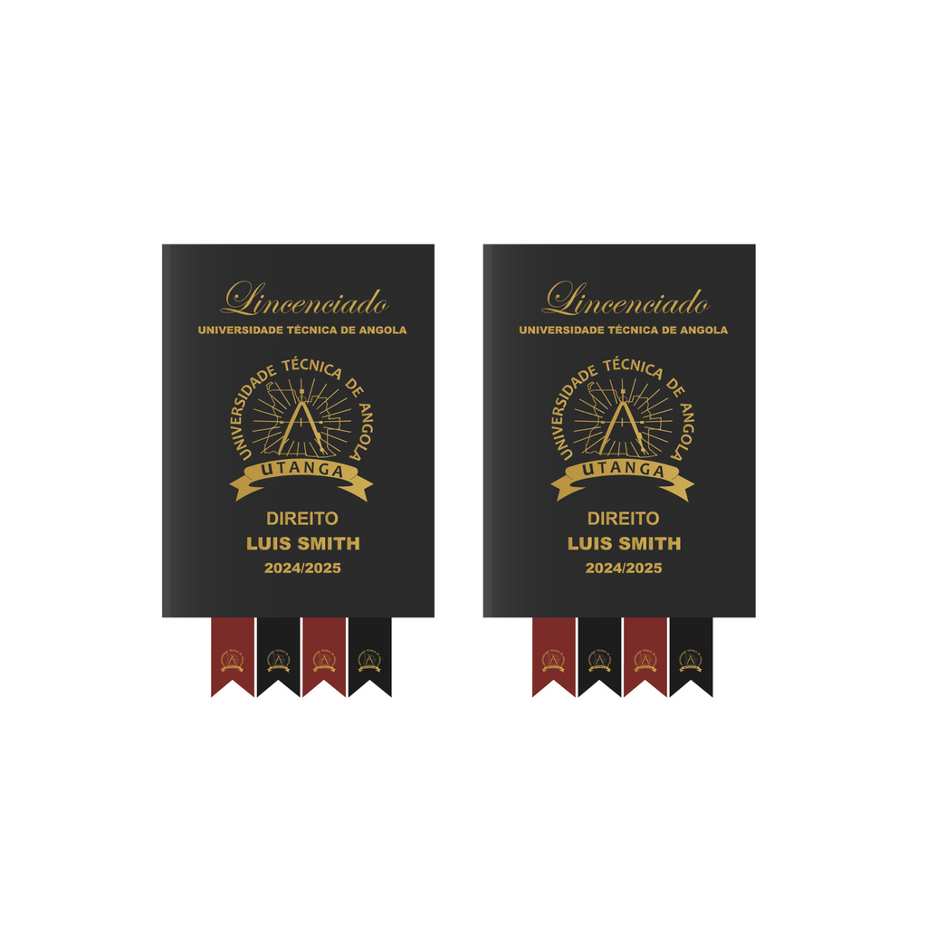 KIT DE OUTORGA (1 BECA / 1 CHAPEU / 1 FAIXA / 1 CINTO 1 CAPA DURA / 4 FAIXAS / 4 EMBLEMAS EM BORDADO)