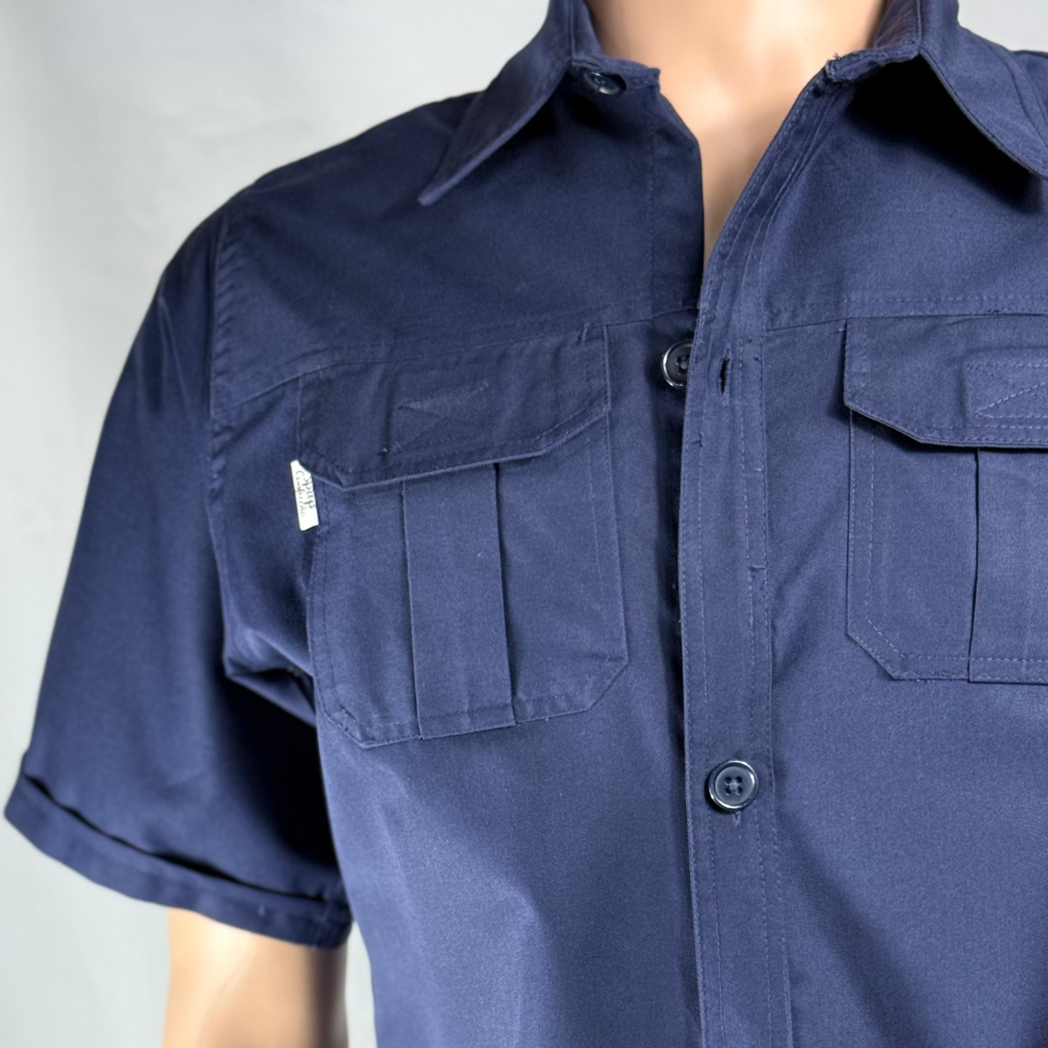 CAMISA SAFARI EM TECIDO SARJA