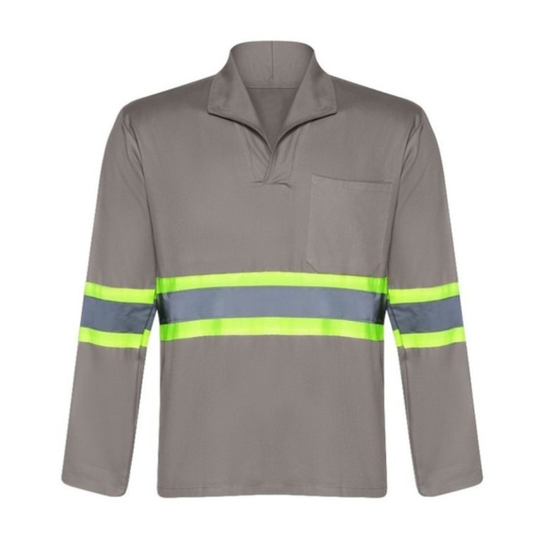 CAMISA BRIM COM FAIXAS RECFLETORA MANGA COMPRIDA