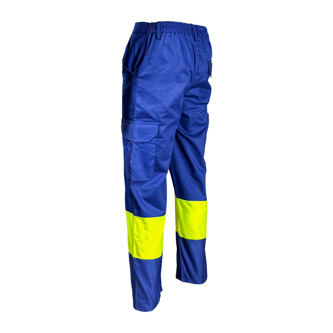 CALÇA BICOLOR UNIVERSAL MULTIBOLSOS DE ALTA VISIBILIDADE